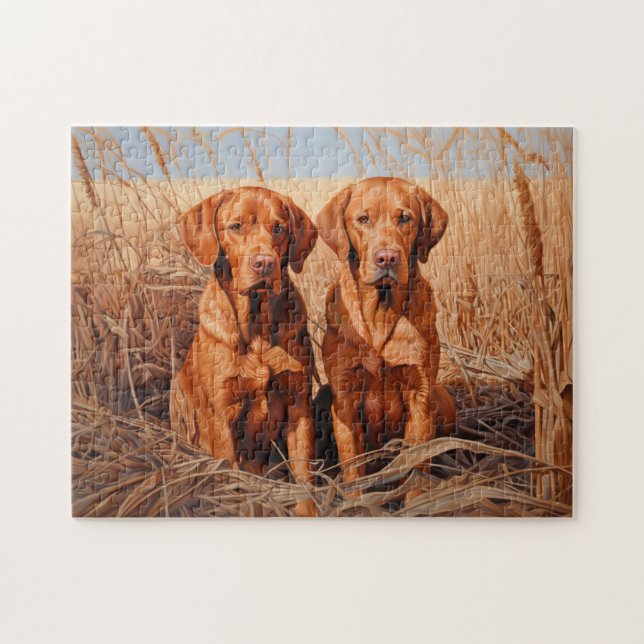 Fuchsrote Labrador Retriever (Horizontal)
