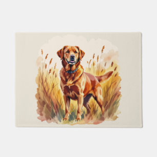 Fuchsroter Labrador Retriever Hund Fußmatte