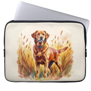 Fuchsroter Labrador Retriever Hund Laptopschutzhülle