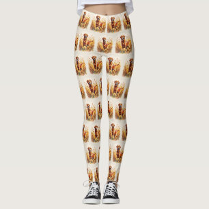 Fuchsroter Labrador Retriever Hund Leggings