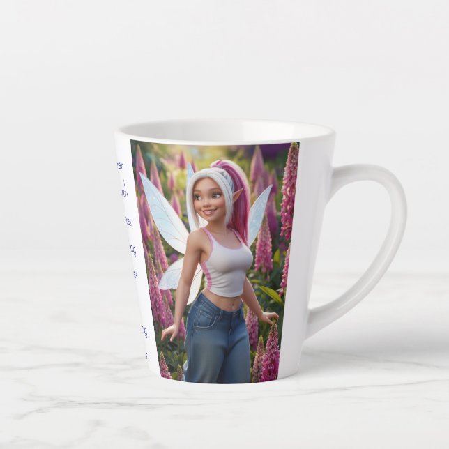Fuchsschwanz-Blumenfee Milchtasse (Rechts)