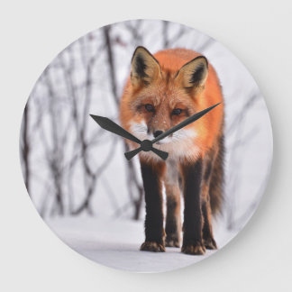 Fuchsuhr, Fuchswanduhr, Fuchsgeschenk-Wohngestaltu Große Wanduhr