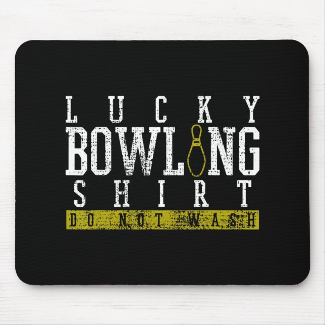 Fucky Bowling Shirt Player Bowlers Button Geschenk Mousepad (Vorne)