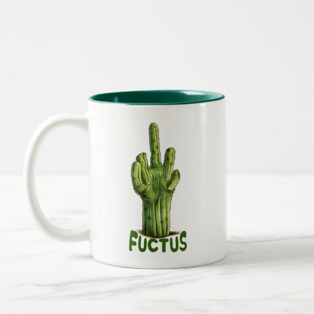 Fuctus, die schwache Pflanze Zweifarbige Tasse (Links)