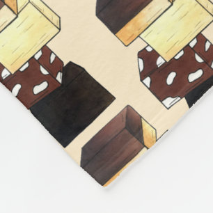 Fudge Stack Confection Confectionery Candy Süßigke Fleecedecke