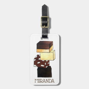 Fudge Stack Confection Confectionery Candy Süßigke Gepäckanhänger