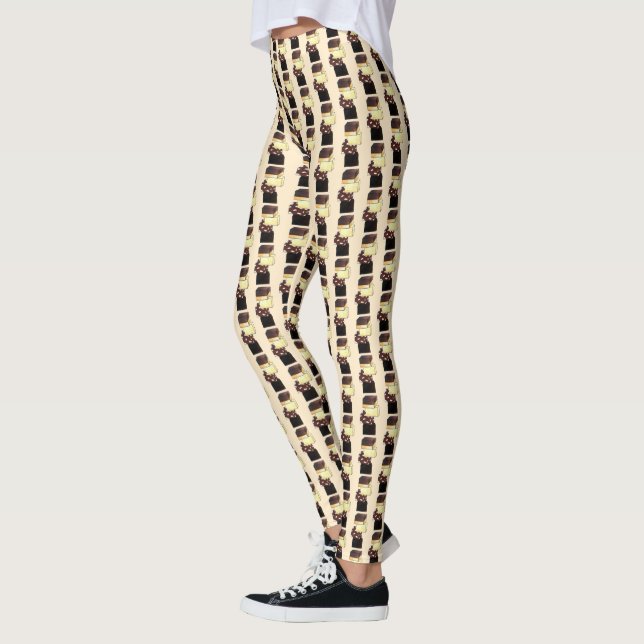 Fudge Stack Confection Confectionery Candy Süßigke Leggings (Links)