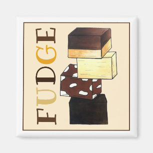 Fudge Stack Confection Confectionery Candy Süßigke Magnet