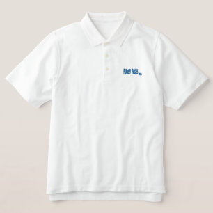 "Fudsy Faces", besticktes Polo-Shirt