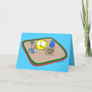 Fudsy Faces" Friendship Card-Quantum Computing Gre Karte
