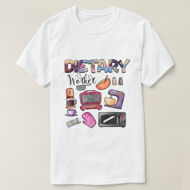 FuE-Fachkraft Sublimierung PNG Design, Ernährung T-Shirt (Design vorne)