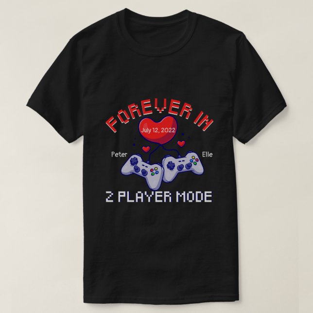 FuE-Personalisiert für immer im Zweiermodus  T-Shirt (Design vorne)
