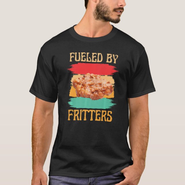 Fueled By Apple Fritters  Retro Apple Fritter T-Shirt (Vorderseite)
