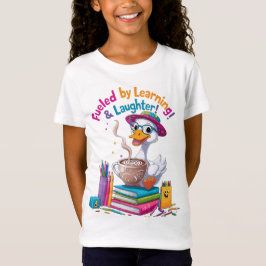 Fueled by Learning GooseTshirt– Back to School Fun T-Shirt