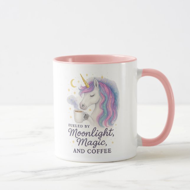Fueled by Moonlight, Magic, and Coffee – Mystical  Tasse (Rechts)