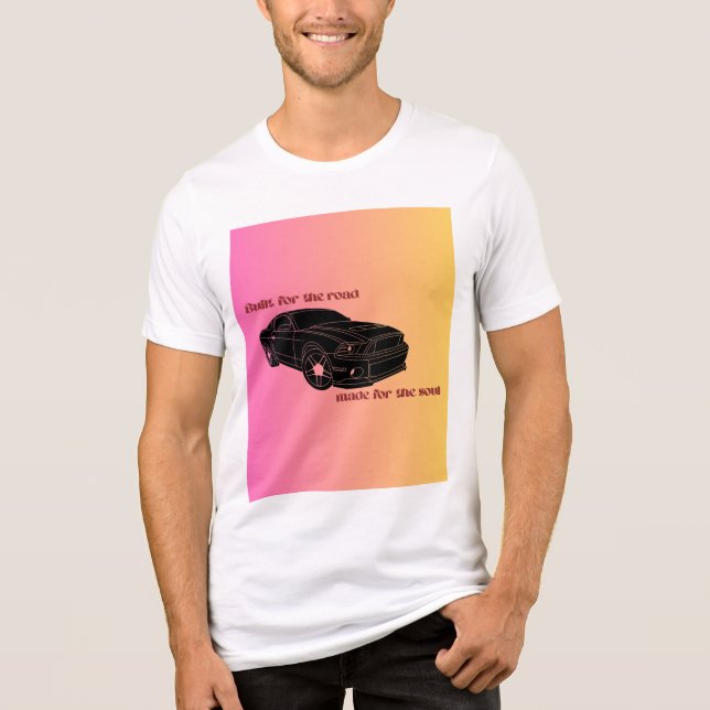 Fueled by Passion – Car Lover Logo Design Tri-Blend Shirt (Vorderseite)