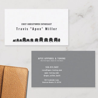 Fueled by Passion, Driven by Style: Premium Custom Visitenkarte