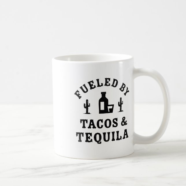 Fueled Funny Cinco De Mayo Party Kaffeetasse (Rechts)