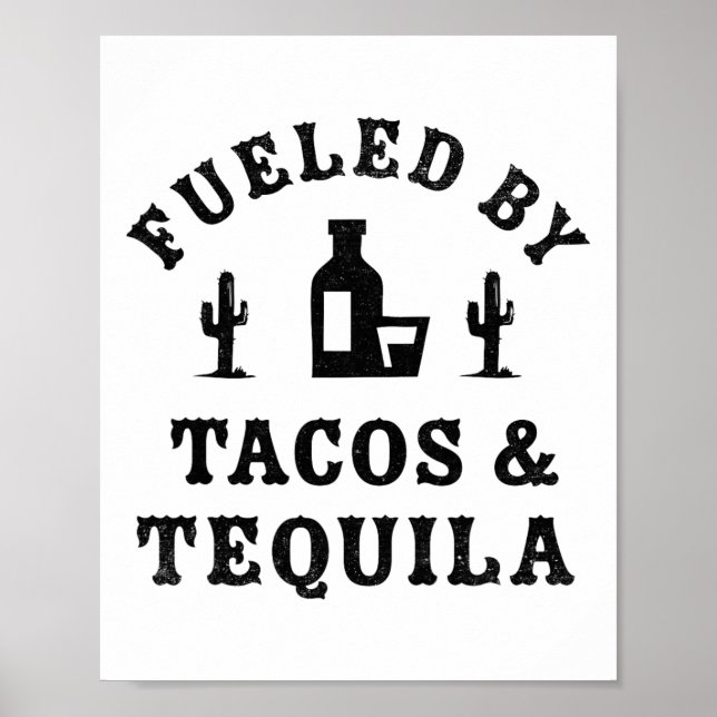 Fueled Funny Cinco De Mayo Party Poster (Vorne)