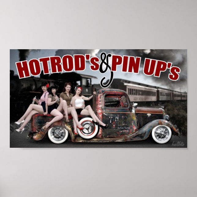 FuelFoto - Hot Rod's & Pin Up's Poster (Vorne)
