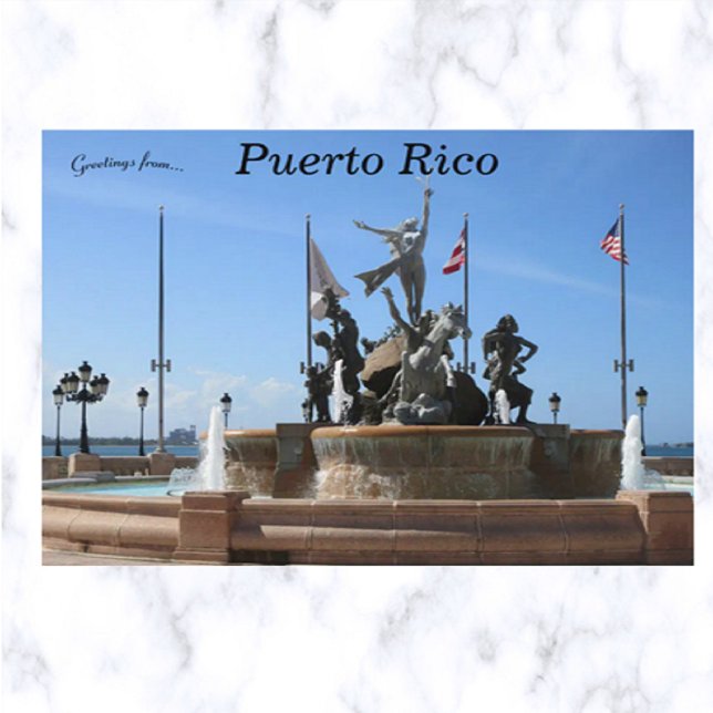 Fuente Raices Puerto Rico Postkarte (Von Creator hochgeladen)