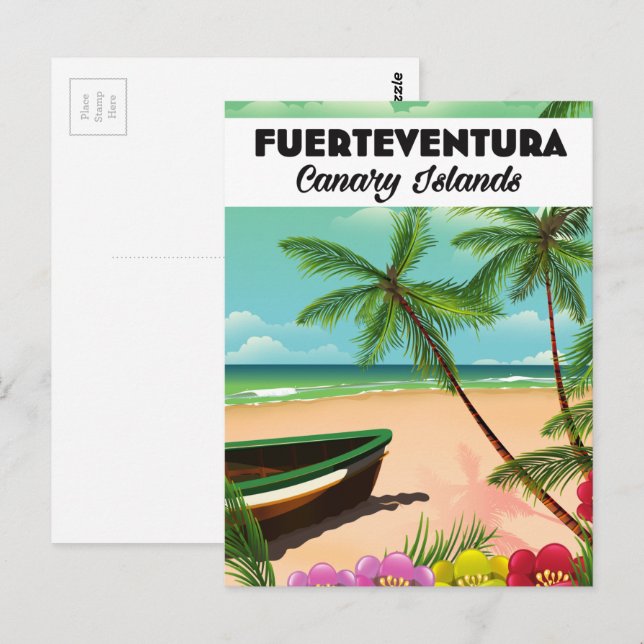 Fuerteventura Canary Islands Carte postale de vaca (Devant / Derrière)
