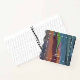 Füge Deinen Namen hinzu   Abstrakte von Rainbow Gu Notizbuch