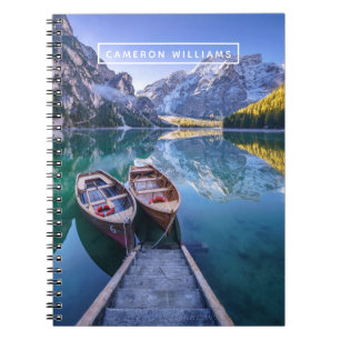 Füge Deinen Namen hinzu Braies Lake Dolomiten, Notizblock