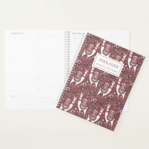 Füge Deinen Namen hinzu Funny Llamas Pattern Planer