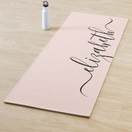 Füge Deinen Namen hinzu | Handschrift Rosa Yogamatte