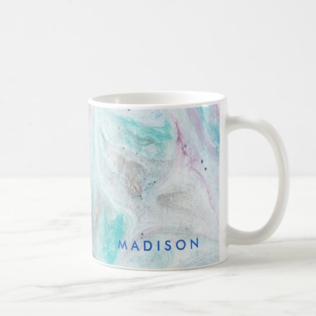 Füge Deinen Namen hinzu | Marmor I Kaffeetasse (Rechts)