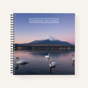 Füge Deinen Namen hinzu Mount Fuji Yamanaka La Notizbuch