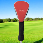 Füge Deinen Namen hinzu | Rot Golf Headcover<br><div class="desc">Fügen Sie Ihren Namen auf individuellen Golf Head Covers hinzu.</div>