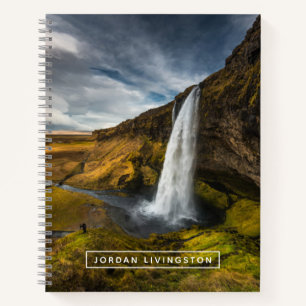 Füge Deinen Namen hinzu Schöne Landschaft Notizbuch