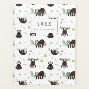 Füge Deinen Namen hinzu Sleepy Sweet Sloth Patte Planer
