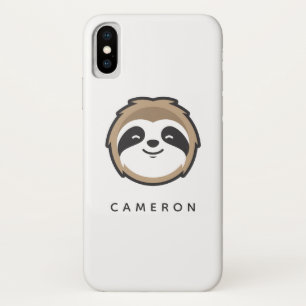 Füge Deinen Namen hinzu Sloth Mascot Case-Mate iPhone Hülle