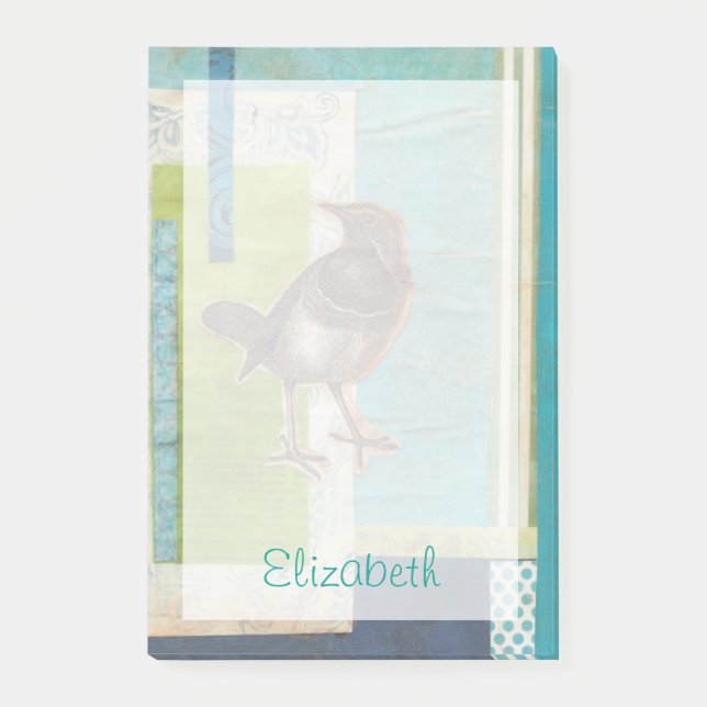Füge Deinen Namen hinzu | Vogelschutzbuch I Post-it Klebezettel (Vorderseite)
