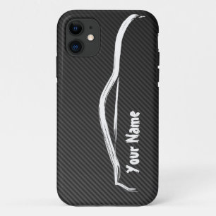"Füge Deinen Namen zu" - Kohlefaser-Imitat Case-Mate iPhone Hülle