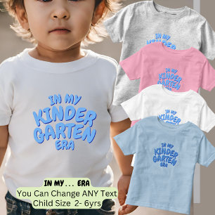 Füge Wort IN MEINER KITA-ZEIT Benutzerdefiniertes  Kleinkind T-shirt