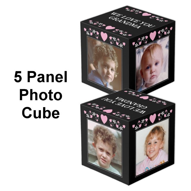 Fügen Sie 4 Bilder, die wir Ihnen Liebe Oma schwar Würfel (Von Creator hochgeladen)