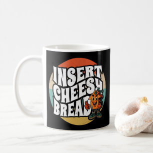 Fügen Sie Cheesy Bread Pfeil Lustige Käse Liebhabe Kaffeetasse