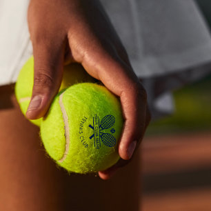 Fügen Sie Clubname Tennis Team Navy Custom hinzu Tennisbälle