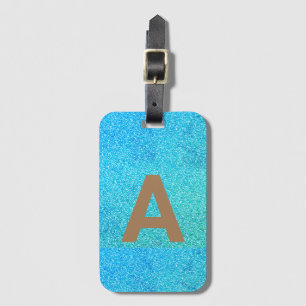 Fügen Sie das initiale personalisierte Monogramm A Gepäckanhänger