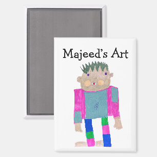 Fügen Sie das Kunstwerk Ihres Kindes hinzu Magnet