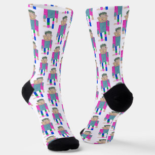 Fügen Sie das Kunstwerk Ihres Kindes hinzu Socken
