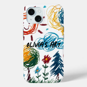Fügen Sie dazu das Artwork Ihres Kindes hinzu Case-Mate iPhone Hülle