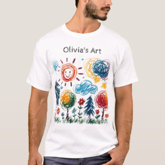 Fügen Sie dazu das Artwork Ihres Kindes hinzu T-Shirt