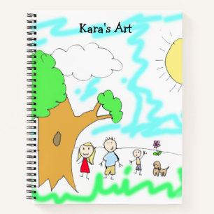 Fügen Sie dem ein Kinderwerk hinzu Notizbuch