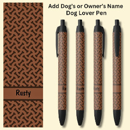 Fügen Sie den Namen des Eigentümers oder des Hunde Kugelschreiber