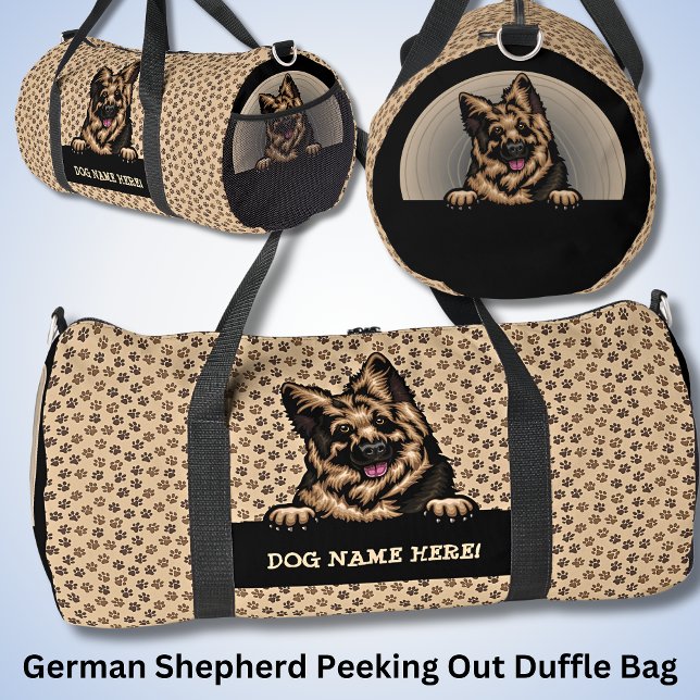 Fügen Sie den Namen des Hundes oder Ihren Namen hi Duffle Bag (Von Creator hochgeladen)